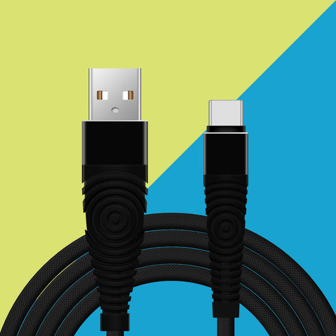 Heavy-Duty Braided Fast Charge Phone Charger USB C Type C Data Cable - TradeNRG UK